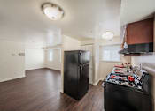 Thumbnail 5 of 22 - Modern Kitchen at Oakview Apartments, Coram, NY